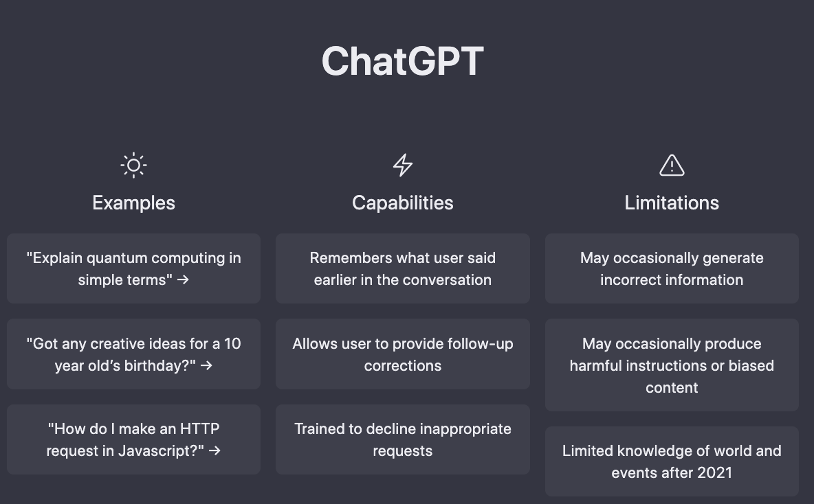 ChatGPT website