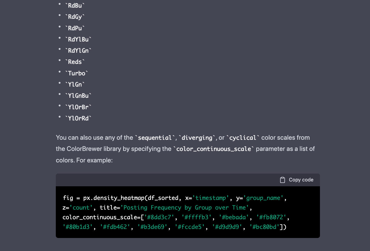 ChatGPT Output